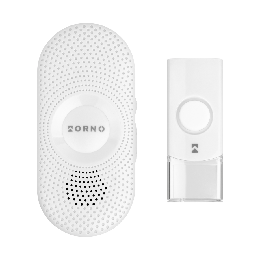LONGA AC wireless mains-powered doorbell with learning system, 36 sounds, 300m